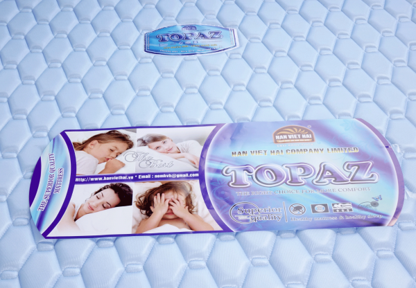 Việt Hải - Nệm Bông thẳng TOPAZ có chần vải 2D