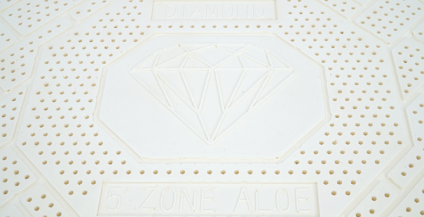 KIM CƯƠNG - NỆM CAO SU DIAMOND 5’ZONE ALOE