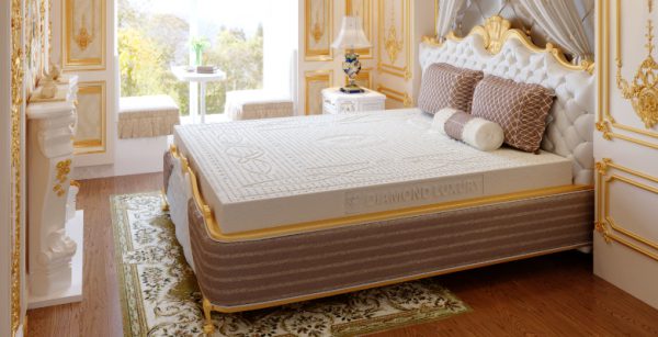 KIM CƯƠNG - NỆM CAO SU THIÊN NHIÊN 2 MẶT LỖ - DIAMOND LUXURY