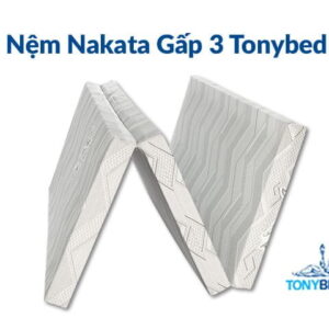 TonyBed - Nệm bông ép gấp 3 Nakata