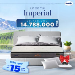 Nệm lò xo túi Dunlopillo Imperial